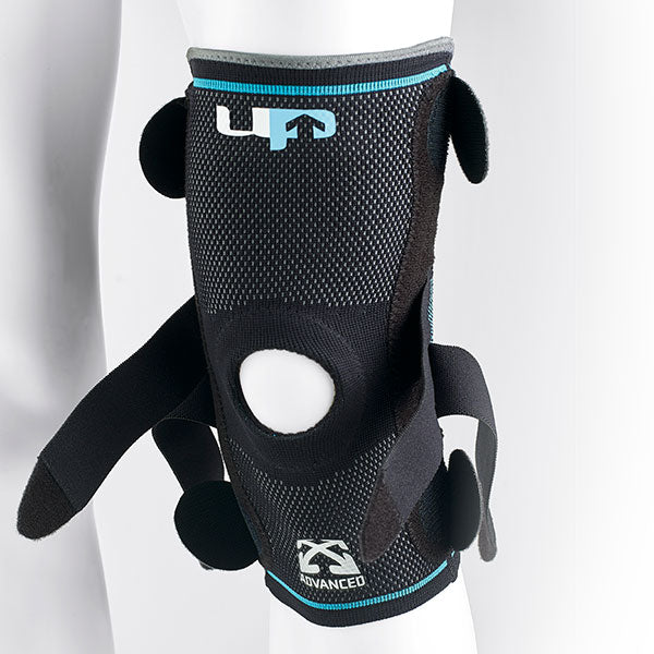 Advanced knee support with straps