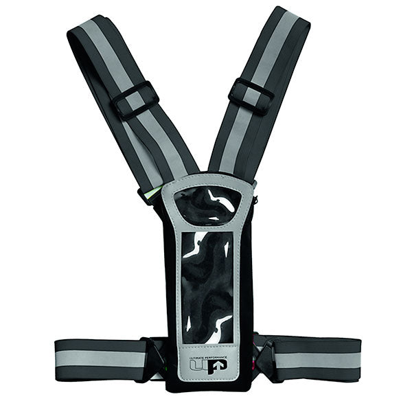 stile reflective led run vest & phone carrier black