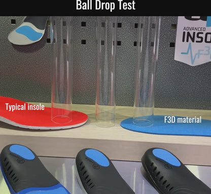 Ball drop test for shock absobing properties