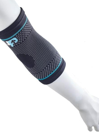 Elastic compression elbow support