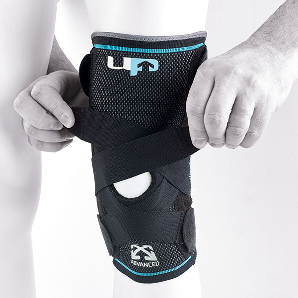 Advanced knee support with straps